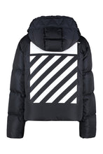 Carica l'immagine nel visualizzatore di Gallery, Piumino full-zip con cappuccio