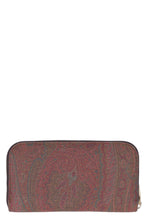 Carica l'immagine nel visualizzatore di Gallery, Portafoglio zip-around con stampa paisley