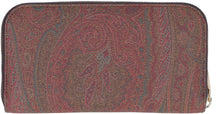 Carica l'immagine nel visualizzatore di Gallery, Portafoglio zip-around con stampa paisley
