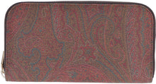 Carica l'immagine nel visualizzatore di Gallery, Portafoglio zip-around con stampa paisley