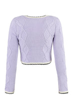 Carica l'immagine nel visualizzatore di Gallery, Cardigan corto in maglia