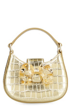 Carica l'immagine nel visualizzatore di Gallery, Micro bag Croc Crescent Bow in pelle