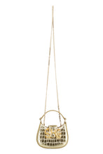 Carica l'immagine nel visualizzatore di Gallery, Micro bag Croc Crescent Bow in pelle