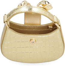 Carica l'immagine nel visualizzatore di Gallery, Micro bag Croc Crescent Bow in pelle