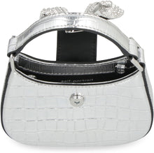 Carica l'immagine nel visualizzatore di Gallery, Micro bag Croc Crescent Bow in pelle
