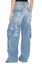 Load image into Gallery viewer, Wide-leg jeans