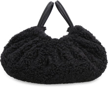 Carica l'immagine nel visualizzatore di Gallery, Borsa a secchiello Scrunch in eco-shearling