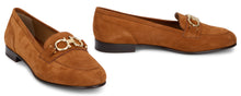 Load image into Gallery viewer, Moccasin decoration Gancini in suede leather
