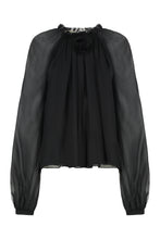 Carica l'immagine nel visualizzatore di Gallery, Blusa in chiffon di seta

