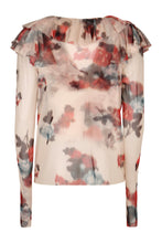 Carica l'immagine nel visualizzatore di Gallery, Blusa stampata con ruches
