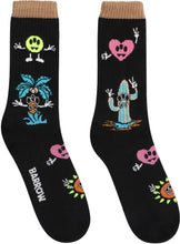 Load image into Gallery viewer, Multicolor intarsia cotton socks
