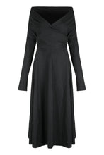 Carica l&#39;immagine nel visualizzatore di Gallery, Abito drappeggiato in lana stretch
