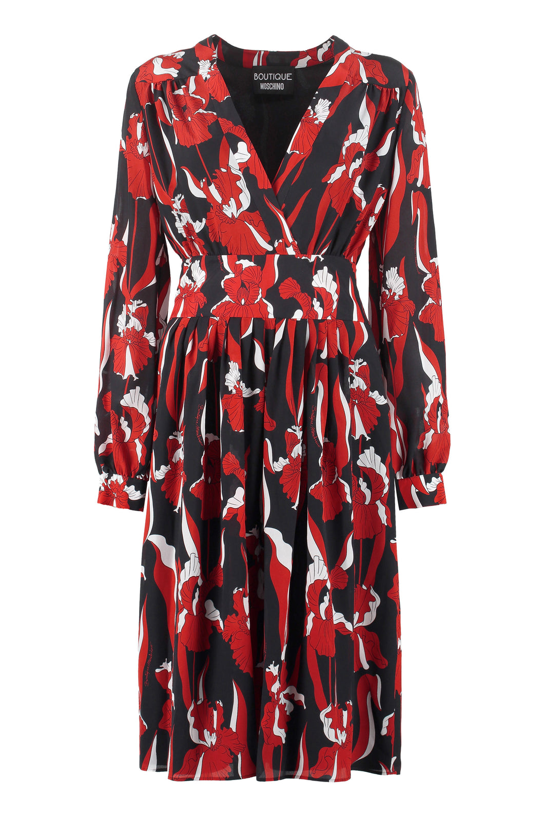 Abito in crêpe stampato