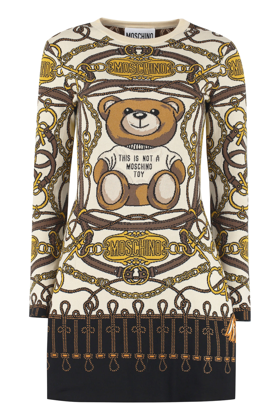 Jacquard sweater dress