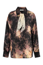 Carica l'immagine nel visualizzatore di Gallery, Camicia Illustration in seta stampata
