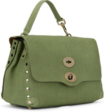 Carica l'immagine nel visualizzatore di Gallery, Borsa Postina small in pelle amoretto verde

