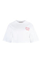 Carica l'immagine nel visualizzatore di Gallery, T-shirt crop con logo
