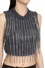 Carica l'immagine nel visualizzatore di Gallery, Crop-top in maglia a costine
