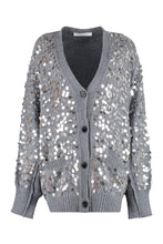 Carica l'immagine nel visualizzatore di Gallery, Cardigan in lana con paillettes
