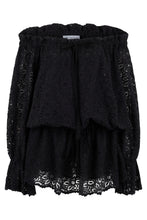 Carica l'immagine nel visualizzatore di Gallery, Blusa in pizzo con drappeggio
