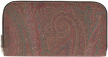 Carica l'immagine nel visualizzatore di Gallery, Portafoglio zip-around motivo Paisley
