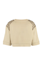 Load image into Gallery viewer, Short-sleeved cotton crewneck sweatshirt
