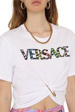 Carica l'immagine nel visualizzatore di Gallery, T-shirt crop con logo
