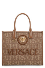 Load image into Gallery viewer, All over logo canvas tote
