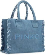 Load image into Gallery viewer, Beach Shopper denim bag
