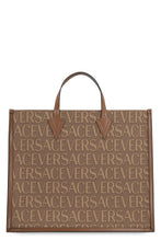 Carica l'immagine nel visualizzatore di Gallery, Shopping bag in canvas e pelle

