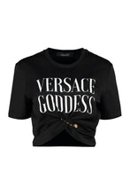 Carica l'immagine nel visualizzatore di Gallery, T-shirt crop con logo
