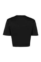 Carica l'immagine nel visualizzatore di Gallery, T-shirt crop con logo
