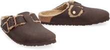 Carica l'immagine nel visualizzatore di Gallery, Slides Boston Bold Shearling in pelle
