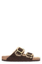 Carica l'immagine nel visualizzatore di Gallery, Slides Arizona shearling in suede
