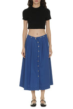 Load image into Gallery viewer, Ecuba cotton midi skirt
