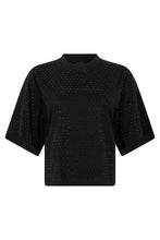 Carica l'immagine nel visualizzatore di Gallery, T-shirt in cotone con strass
