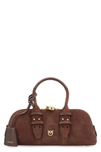 Load image into Gallery viewer, Borsa Escape Bag Baguette piccola in pelle scamosciata in English translates to "Small suede baguette escape bag."
