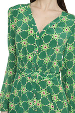 Carica l&#39;immagine nel visualizzatore di Gallery, Abito chemisier Lea in seta stampata
