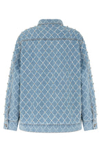 Carica l'immagine nel visualizzatore di Gallery, Giacca in denim di cotone con strass

