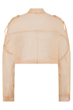 Load image into Gallery viewer, Cropped Shirt in Organza Silk

