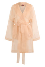 Carica l'immagine nel visualizzatore di Gallery, Trench Cocco in Organza con Cintura
