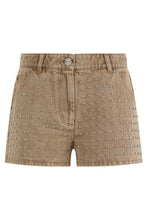 Carica l'immagine nel visualizzatore di Gallery, Shorts in denim con borchie

