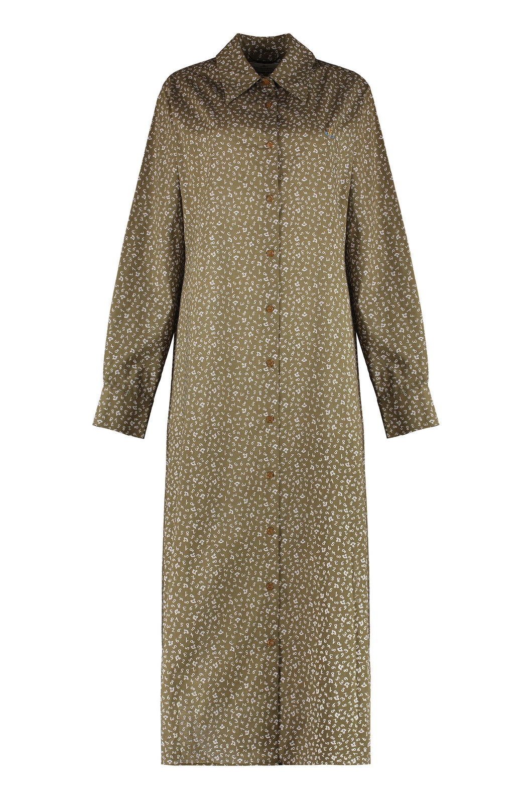 Abito chemisier in cotone stampato