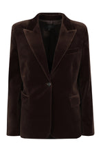 Carica l'immagine nel visualizzatore di Gallery, Blazer Marshal in velluto liscio
