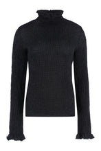Carica l'immagine nel visualizzatore di Gallery, Maglione dolcevita con rouches
