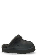 Load image into Gallery viewer, Slippers Disquette in suede and sheepskin
