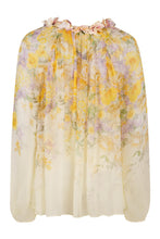 Carica l'immagine nel visualizzatore di Gallery, Blusa stampata Harmony Billow con ruches
