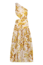 Load image into Gallery viewer, Golden Asymmetric dress
