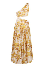 Load image into Gallery viewer, Golden Asymmetric dress
