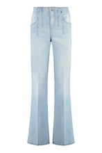 Load image into Gallery viewer, High-rise flared jeans
